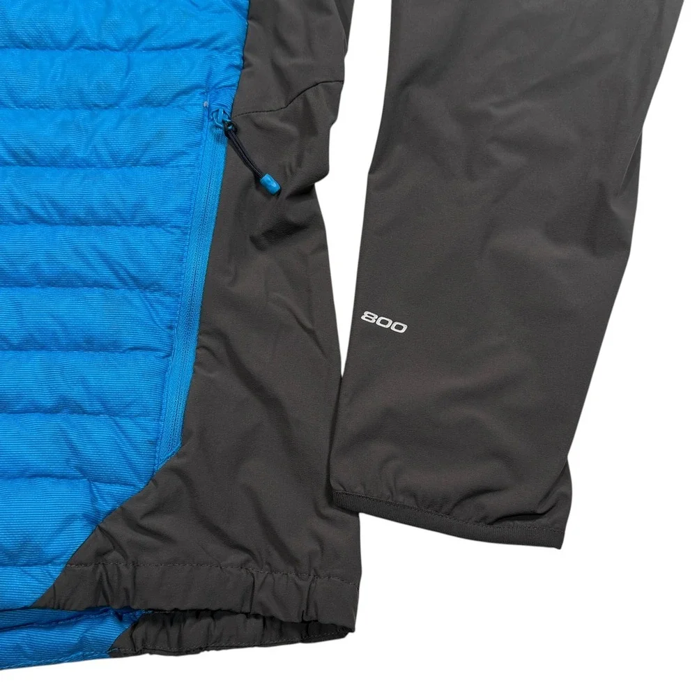 The North‎ Face Verto Micro Jacket Mens Large 800 Down Hybrid Puffer Blue Gray
